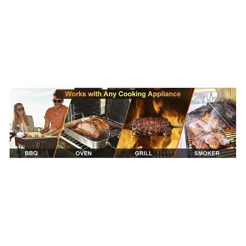 328ft Wireless Meat Thermometer for Grilling Smoker Bbq Oven Digital Food Kitchen Thermometer with 4