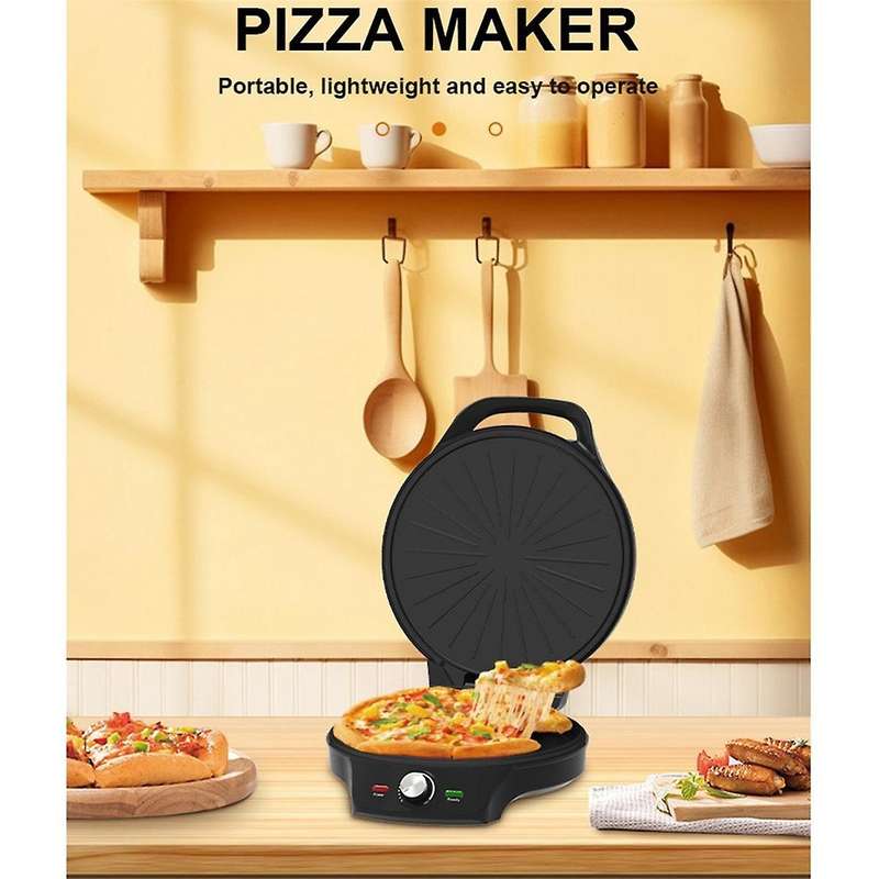 32cm Pizza Maker Breakfast Machine Non-Stick Sandwiches Double -Sided Heating Pizza Grill Home Pizza
