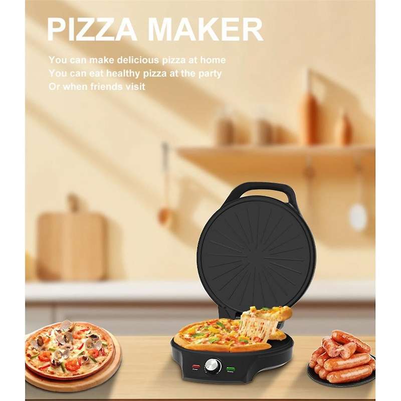 32cm Pizza Maker Breakfast Machine Non-Stick Sandwiches Double -Sided Heating Pizza Grill Home Pizza
