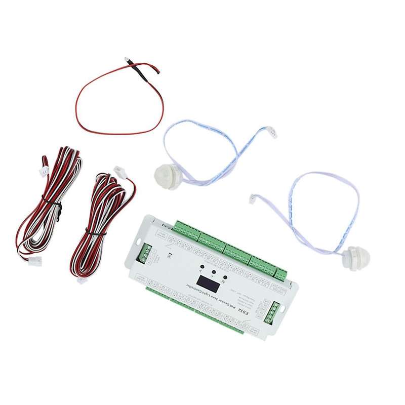 32ch Es32 Pir Sensor Stair Light Controller Human Body Infrared Inductive Switch Stair Lamp Control