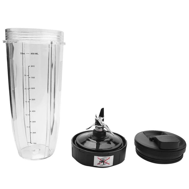 32oz Cup with Spout Lid and Blade 7 Fins Gear Blade Assembly for Bl450/bl456/ Bl455