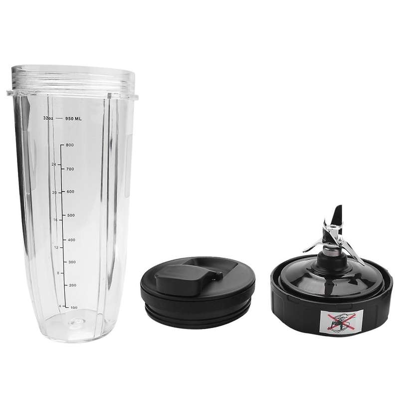 32oz Cup with Spout Lid and Blade 7 Fins Gear Blade Assembly for Bl450/bl456/ Bl455