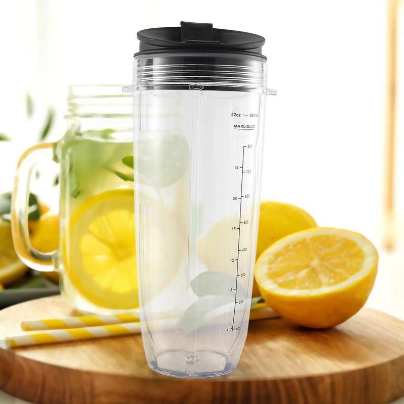 32-ounce Cup with Sealed Lid Ninja and Accessories for Auto-iq 1000w and Dual Blender