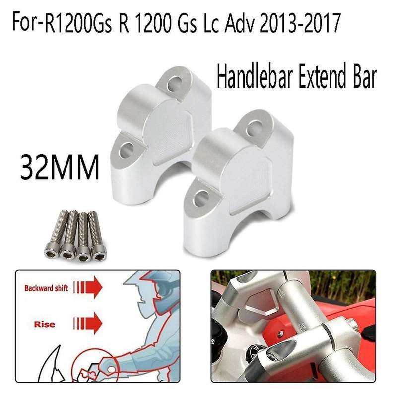 32mm Motorcycle Handle Bar Clamp Raised Extend Handlebar Mount Riser for R1200gs R 1200 Gs Lc 2013-2