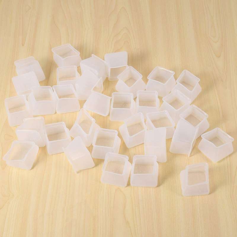 32pcs Furniture Silicon Protection Cover - Square Silicone Chair Leg Floor Protectors - Chair Leg C