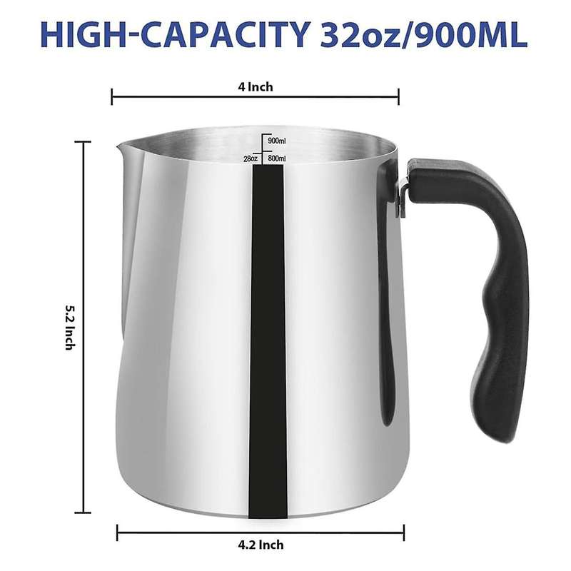 32oz Stainless Steel Wax Melting Pot with Pouring Spout and Heat-Resistant Handle for Candle Making
