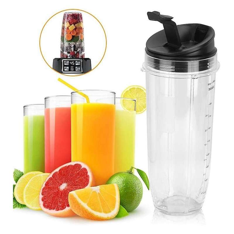 32Oz Replacement Blender Cups with Cup Lid 900Ml Large Capacity for 900W 1000W Blender Juicer
