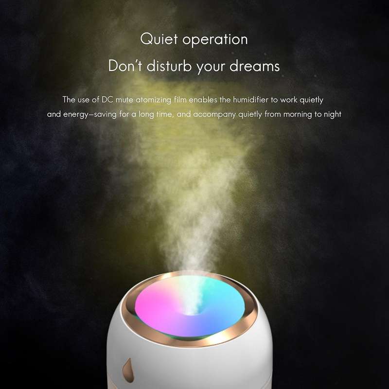 330ML Mini Portable Air Humidifier Aroma Essential Oil Diffuser USB Mist Maker Aromatherapy Humidifi