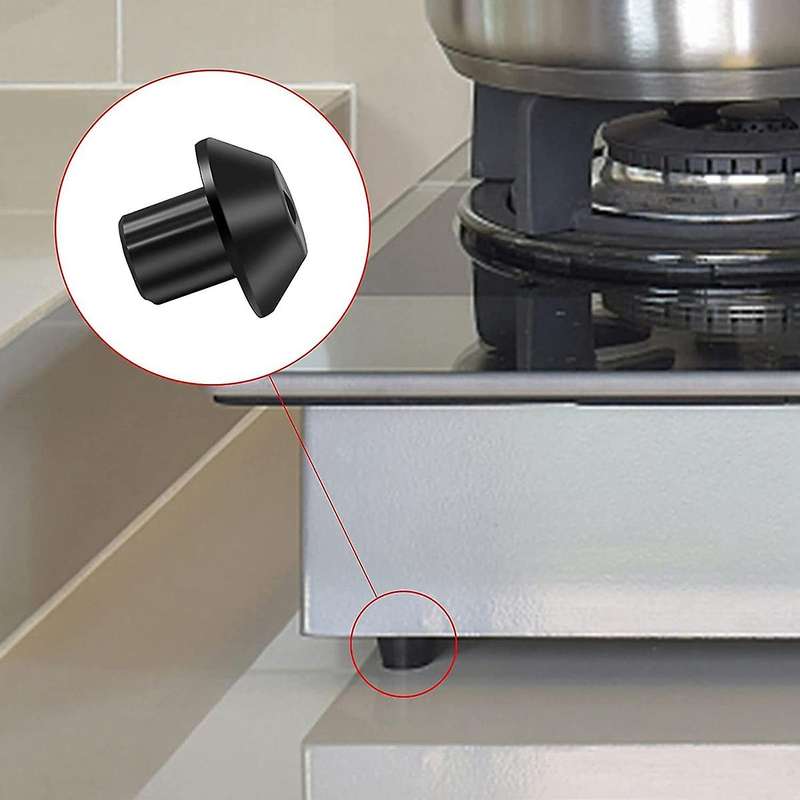 32pcs Wb2k101 Range Grate Rubber Feet Kit with Ken-more Stove Grate Bumpers Replace , 247410