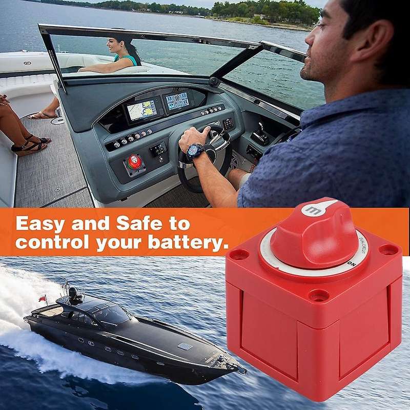 32V Battery Switch On/of Dual Circuit Waterproof Protected Marine Boat Battery Isolator Switches for