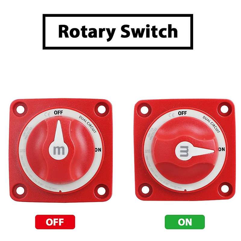 32V Battery Switch On/of Dual Circuit Waterproof Protected Marine Boat Battery Isolator Switches for