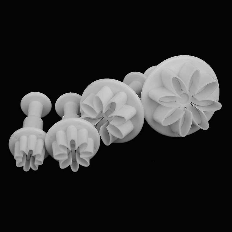 33 Piece Fondant Cake Cookie Plunger Cutter Sugar Craft Flower Leaf Butterfly Heart Shape Decoratin