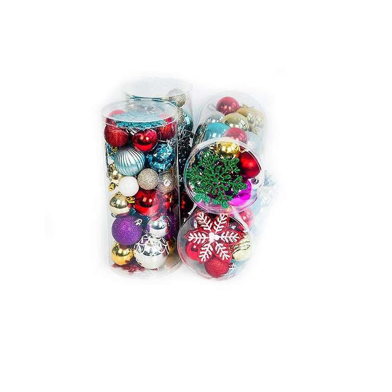 33-38pcs Christmas Party Decoration Accessories Pendant Bag Ball Living Room Wall Room Ceiling Home