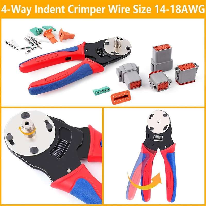 338Pcs Dt Deutsch Connector Kit - 2 3 4 6 8 12 Pin Connectors, Crimping Tool, Removal Tool, Car Ele