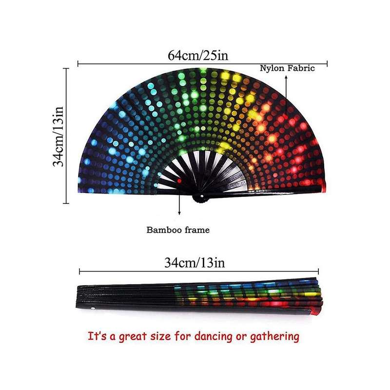 33cm Fan Ring Fan Bamboo Bone Fan Promotional Fan Folding Fan Folding Fan