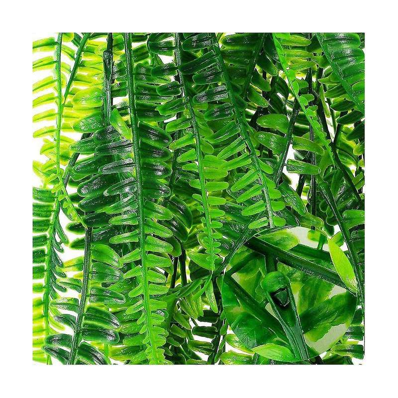 33Inch Persian Fern Leaves Vines Room Decoration Hanging Artificial Plant Leaf Grass Wedding Party B