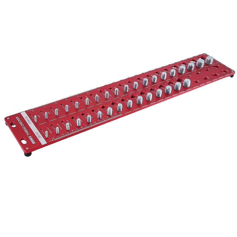 34 Nut and Bolt , 15 Metric & 19 Standard Nut & Bolt Size Identifier Gauge