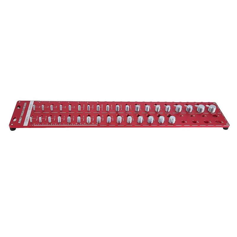34 Nut and Bolt , 15 Metric & 19 Standard Nut & Bolt Size Identifier Gauge