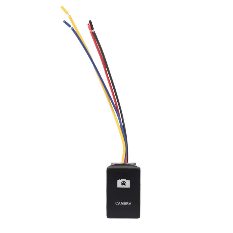 33x22mm 12V Blue LED Illuminated Switch On/Off Compatible Toyota Black