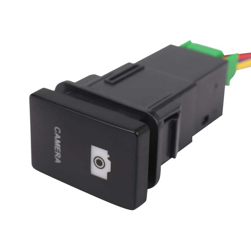 33x22mm 12V Blue LED Illuminated Switch On/Off Compatible Toyota Black