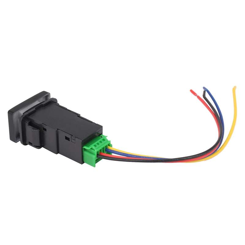 33x22mm 12V Blue LED Illuminated Switch On/Off Compatible Toyota Black