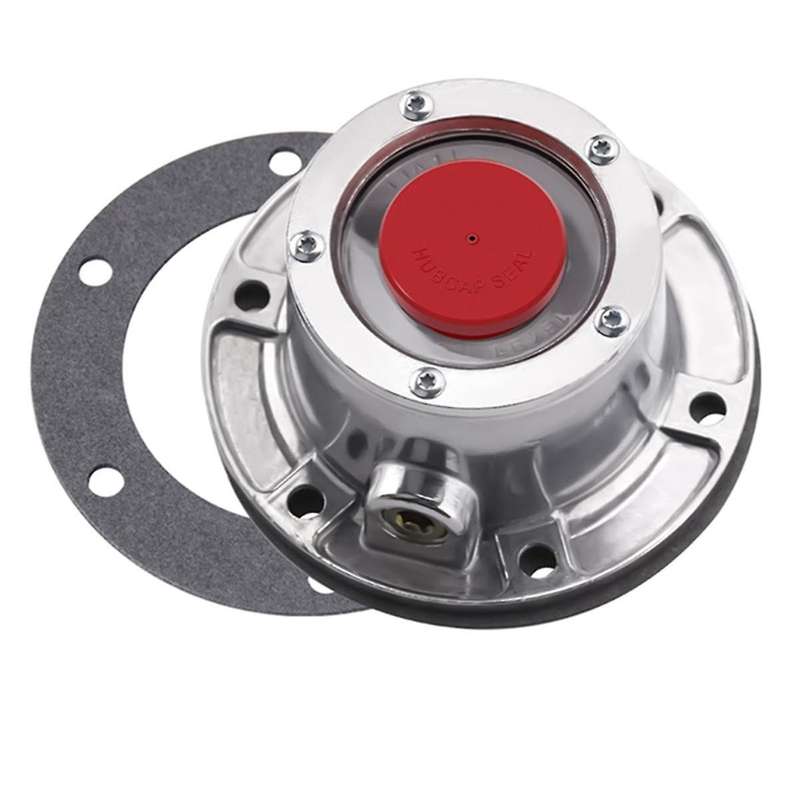 343-4024 Trailer Hub Caps for Stemco,aluminum Hub Cap for Trailer Axle with Extra 4 Rubber Plugs An