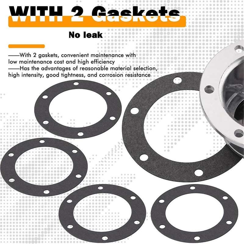 343-4024 Trailer Hub Caps for Stemco,aluminum Hub Cap for Trailer Axle with Extra 4 Rubber Plugs An