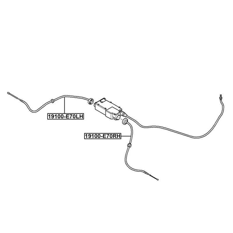 34436772103 Car Rear Left Parking Handbrake Cable for X5 X6 2007-2014