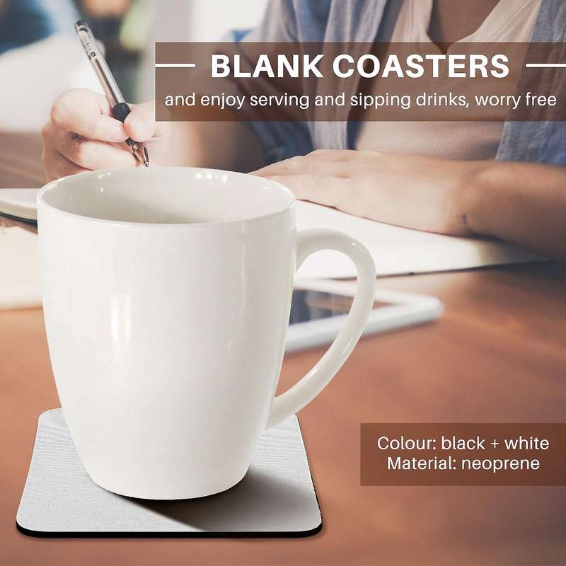 35 Pieces Square Sublimation Blank Cup Mat Compatible DIY Home Kitchen Decor