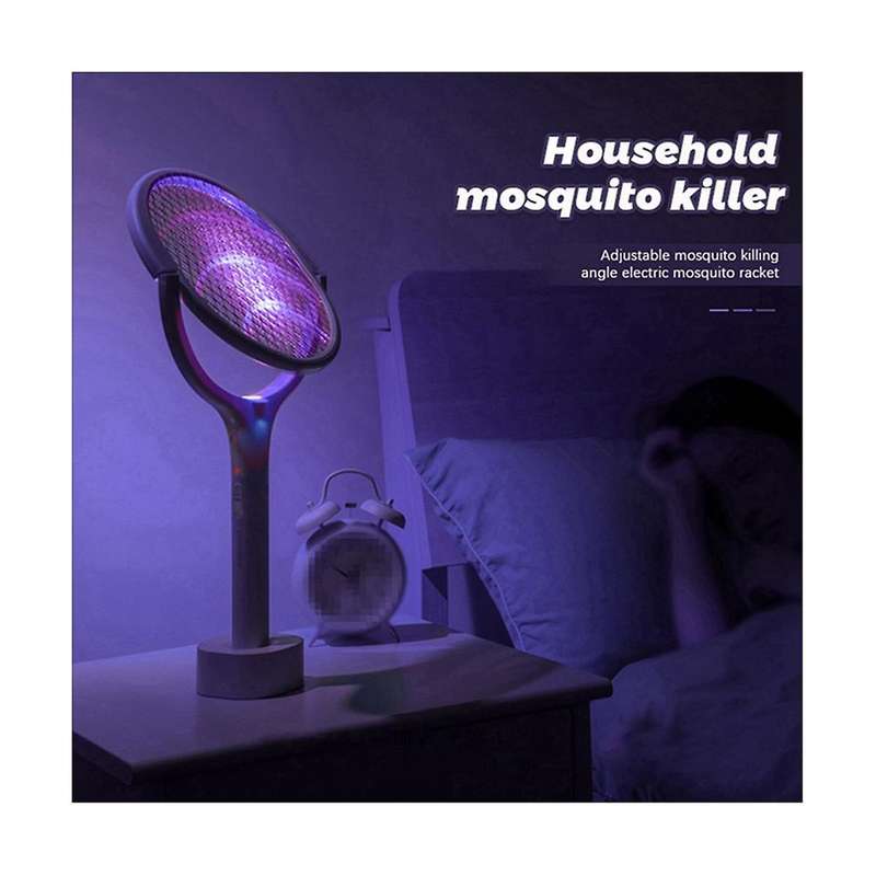 3500v 5in1 Mosquito Swatter Lamp Multicunctional Fly Swatter Angle Adjustable Electric Usb Rechargea