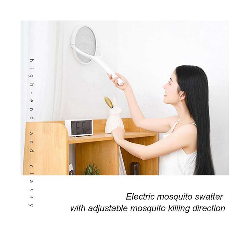 3500v 5in1 Mosquito Swatter Lamp Multicunctional Fly Swatter Angle Adjustable Electric Usb Rechargea