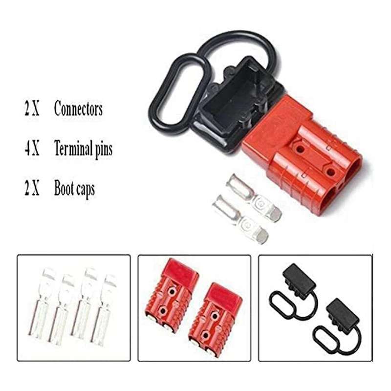 350a 2/0 Awg Battery Power Connector Cable Quick Connect Disconnect Kit for Anderson Connector For