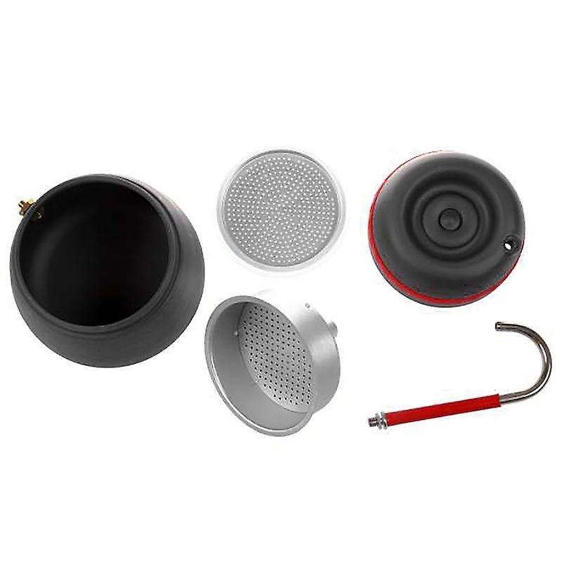 350Ml Outdoor Camping Tableware Picnic Coffee Pot with Cups Can Be Used to Burn the Stove Aluminum A