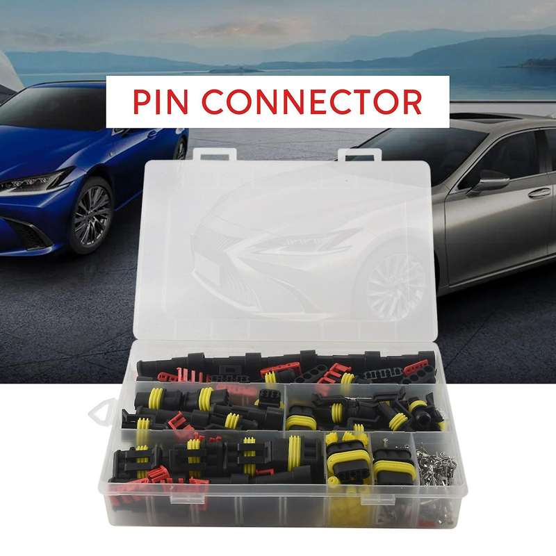 352pcs Hid Waterproof Connectors 1/2/3/4 Pin 26 Sets Car Electrical Plug Truck Harness 12a