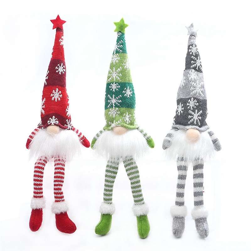 35cm Glowing Gnome Christmas Decor Faceless Doll Night Light Home Navidad Natal 2024 New Year Childr