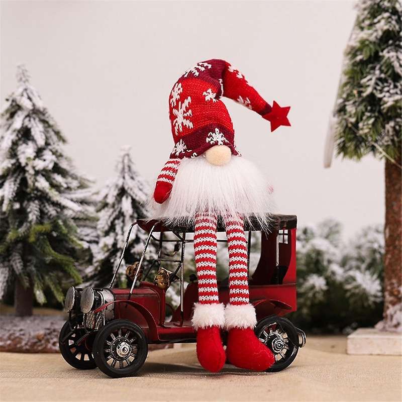 35cm Glowing Gnome Christmas Decor Faceless Doll Night Light Home Navidad Natal 2024 New Year Childr