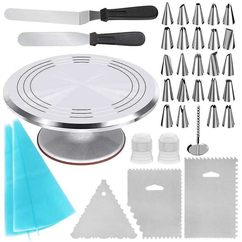 35-In-1 Cake Decorating Supplies Revolving Cake Turntable DIY Set Cake Cake Decorating Supplies Cake