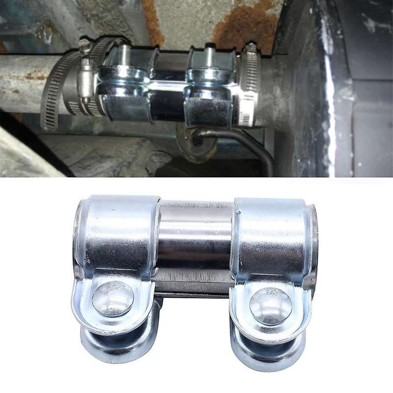 35mm x 95mm Pipe Connector Double Clamp Exhaust System Pipe Connector for Exhaust System Car Tools C