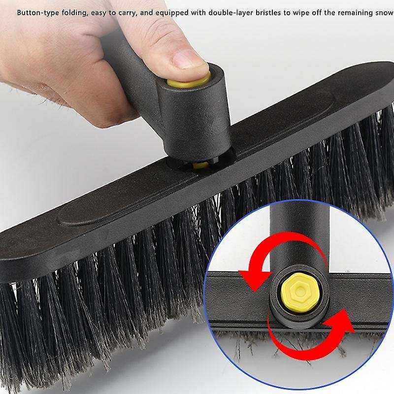 35Inch Extendable Car Snow Brush with Squeegee and Ice Scraper Tool Shove for Auto SUV Truck Windshi