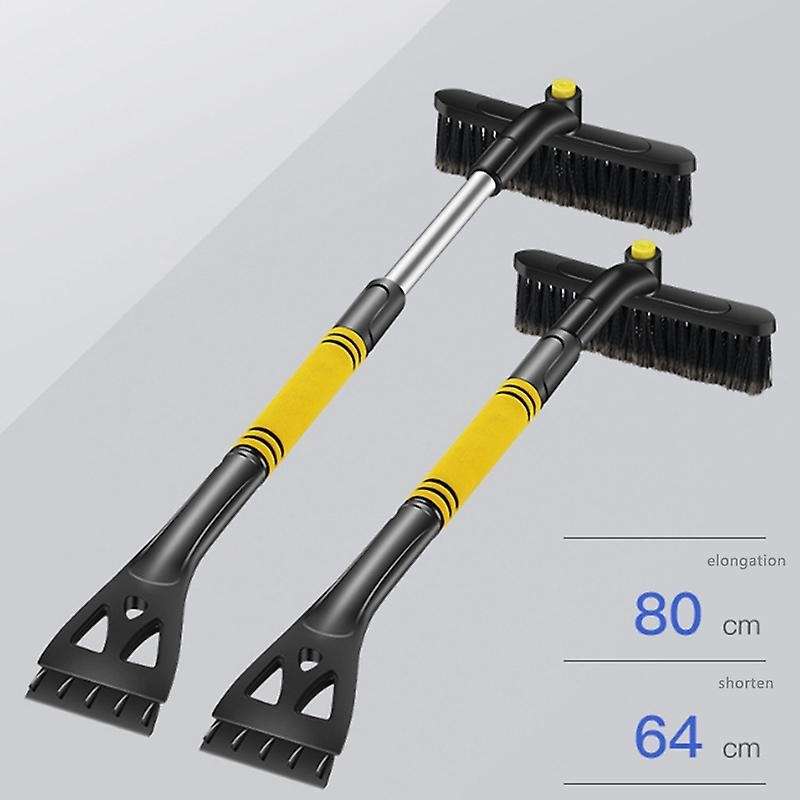 35Inch Extendable Car Snow Brush with Squeegee and Ice Scraper Tool Shove for Auto SUV Truck Windshi