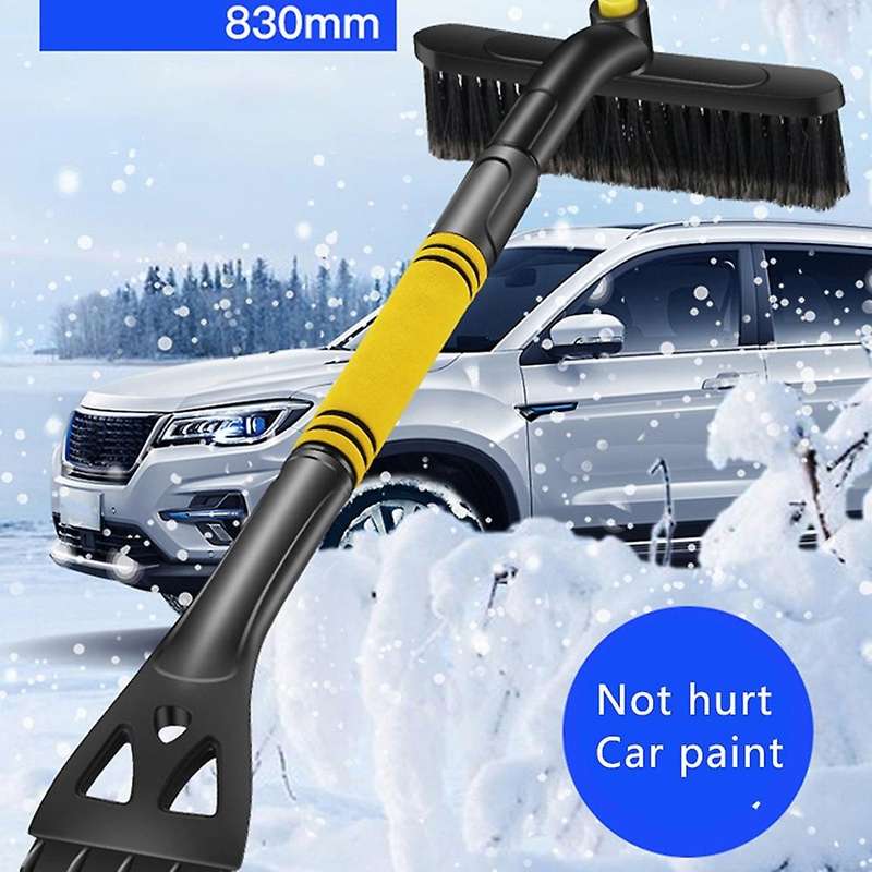35Inch Extendable Car Snow Brush with Squeegee and Ice Scraper Tool Shove for Auto SUV Truck Windshi