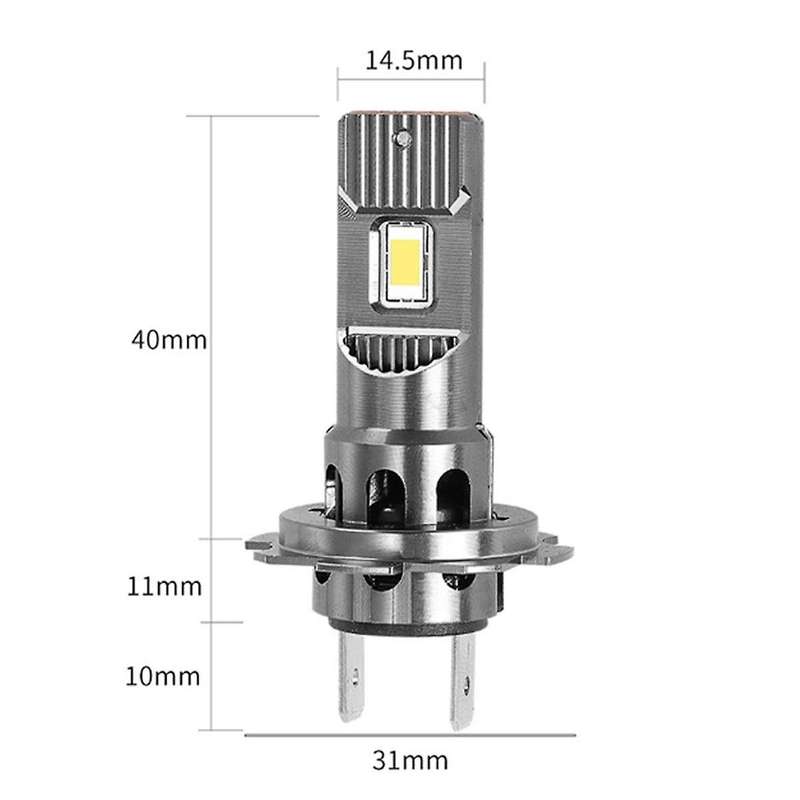 35W Power H7 Socket LED Bulb Car Headlight 6000K White Light 3800LM Mini LED Light Plug and Play Bul
