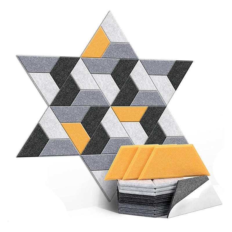 36 Pack Acoustic Panels,hexagon Self Adhesive Soundproof Sound Proof Foam Panels Office Studio,mult