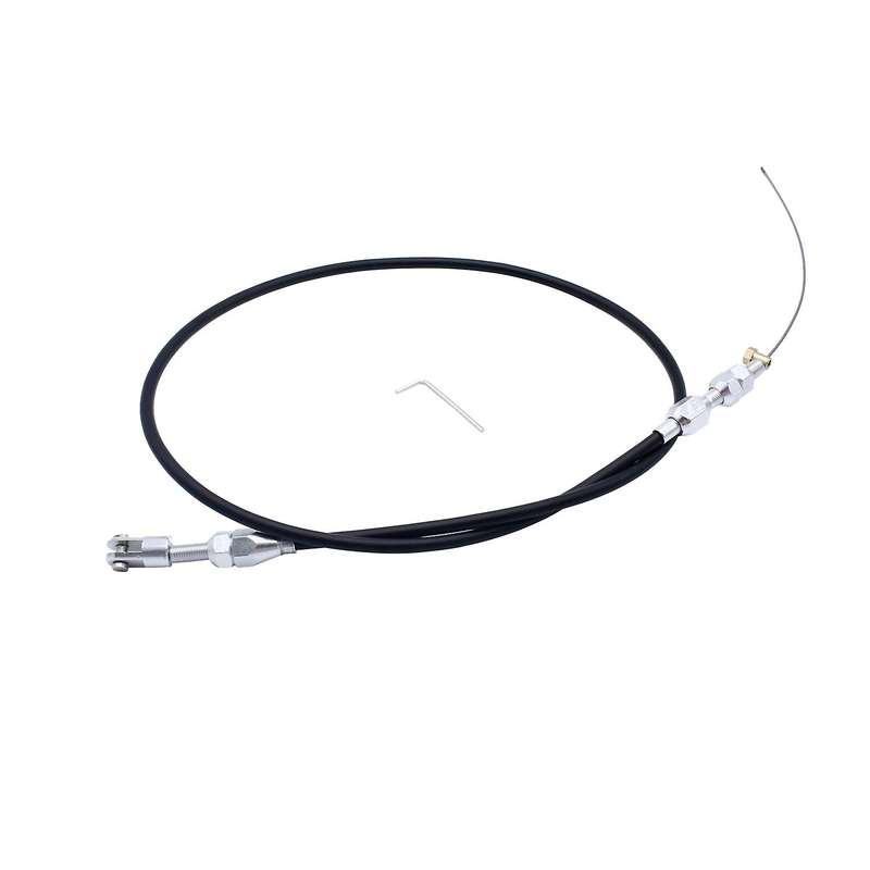 36 Inch Engine Throttle Cable Stainless Steel Black Braided Throttle Gas Cable for LS1 4.8 5.3 5.7 6