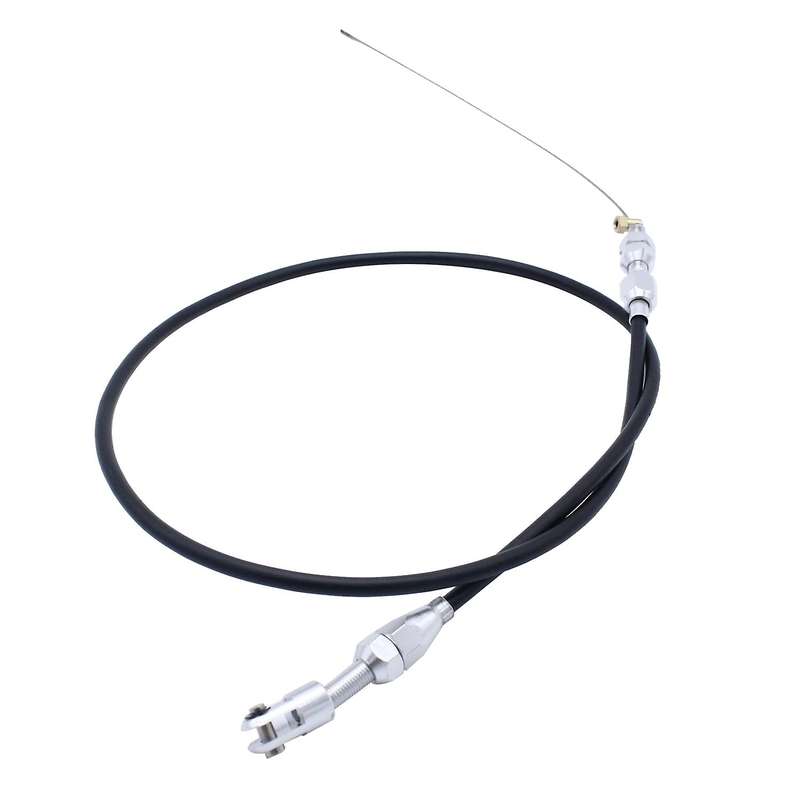 36 Inch Engine Throttle Cable Stainless Steel Black Braided Throttle Gas Cable for LS1 4.8 5.3 5.7 6