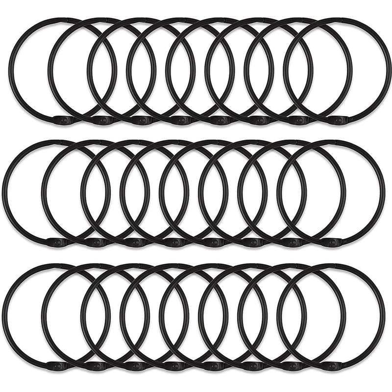 36 Pack Shower Curtain Rings, Rustproof Decorative Shower Curtain Hooks Metal Round Shower Ring Hook