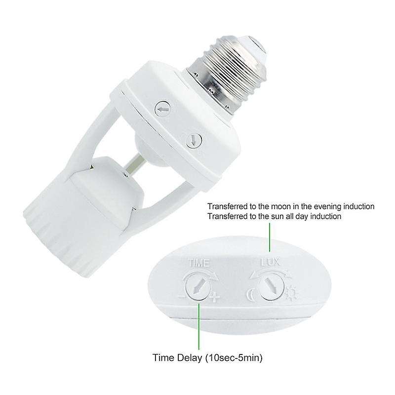 360 Degrees Pir Human Induction Motion Sensor Led Night Lamp Socket Ac110v-220v Delay Time Adjustab