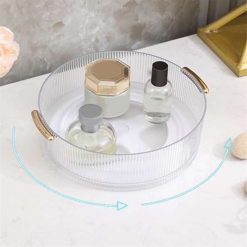 360 Rotating Makeup Organizer for Vanity,Revolving Perfume Skincare Organizers,Spinning Bathroom Org