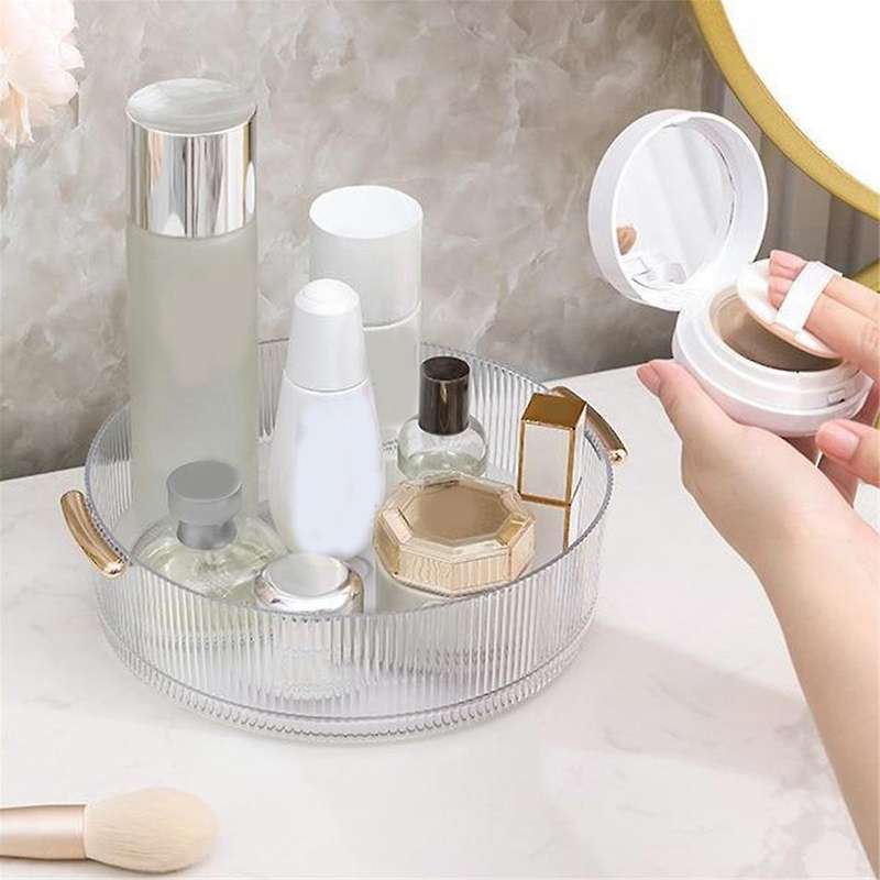 360 Rotating Makeup Organizer for Vanity,Revolving Perfume Skincare Organizers,Spinning Bathroom Org