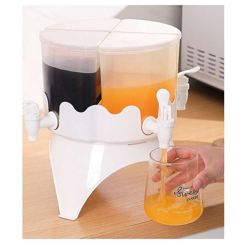 360Rotating 5.2L Cold Kettle with Faucet Refrigerator Juice Teapot Cold Drink Bucket Container Dispe